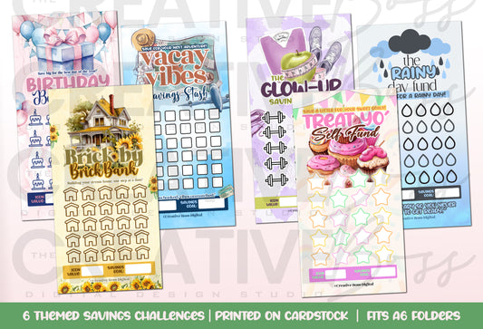 The Hustle Themed Savings Challenge Cards image 1