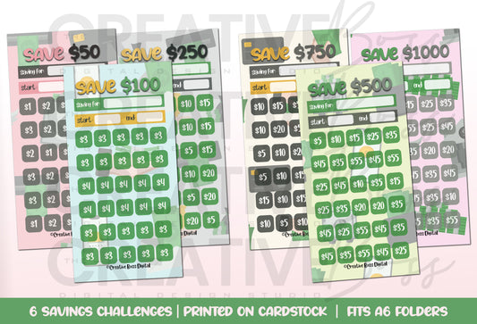 Stack It Up Savings Challenge Cards image 1
