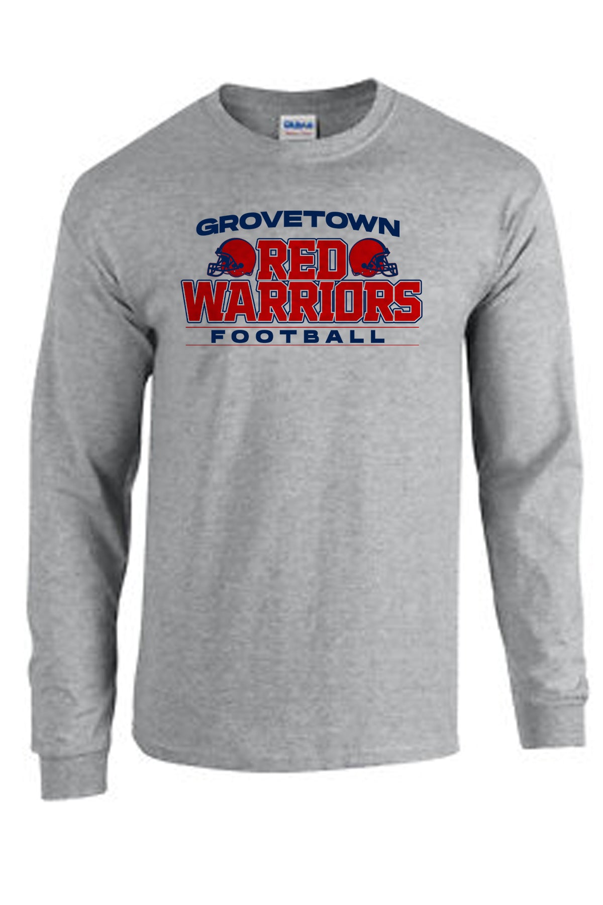 Red Warriors Long Sleeve Tee