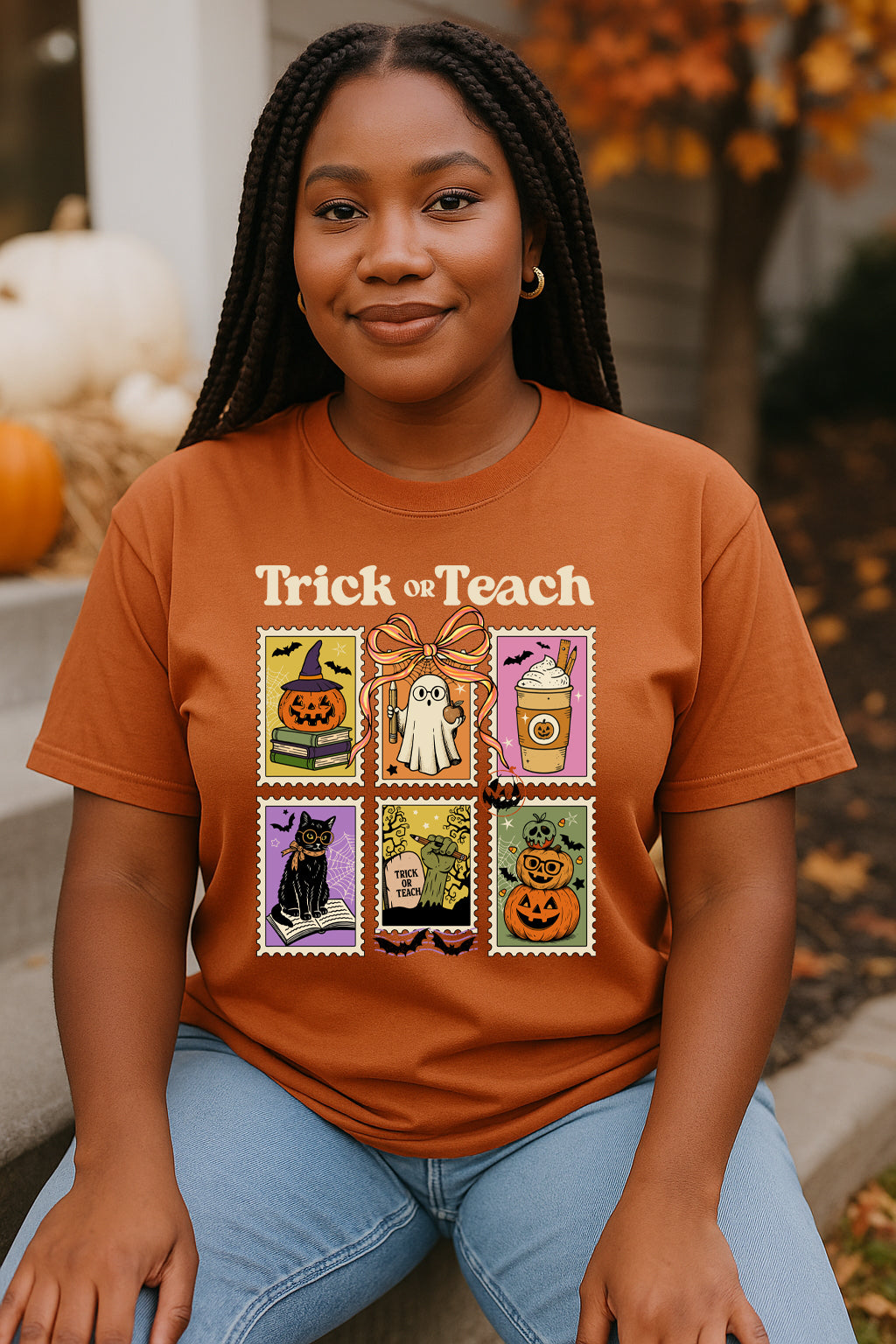 Trick or Teach Shirt | Retro Halloween Teacher Shirt