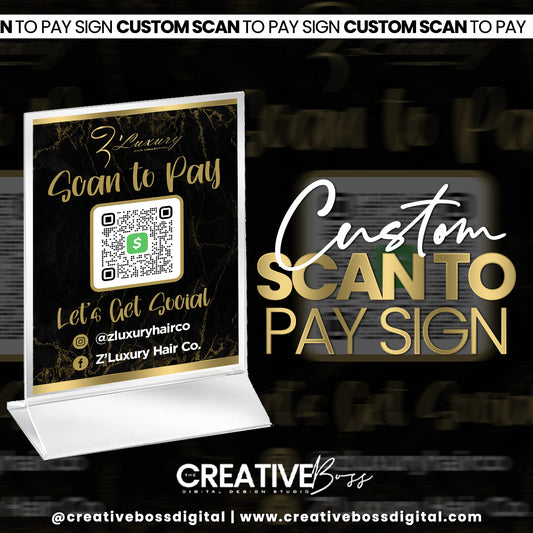Custom Scan to Pay Sign – Simplify Payments and Promote Your Brand! image 0