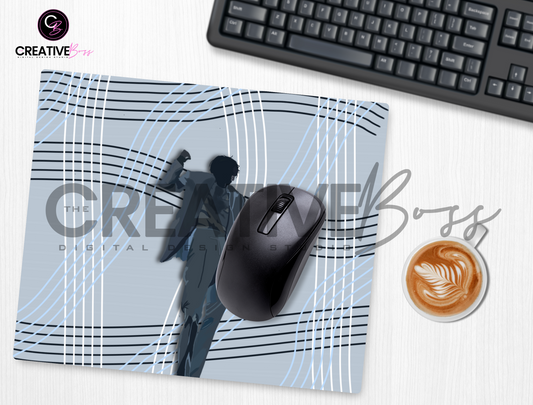 Suit & Stripes Mouse Pad image 0