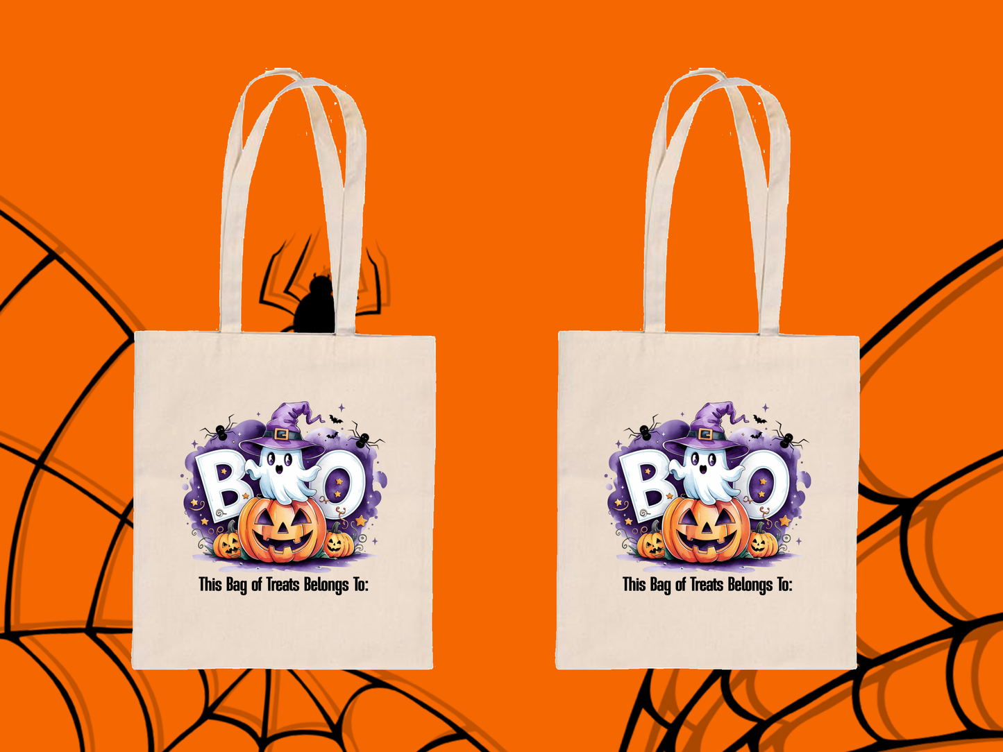 Personalized Halloween Trick or Treat Bags – 6 Cute Spooky Designs