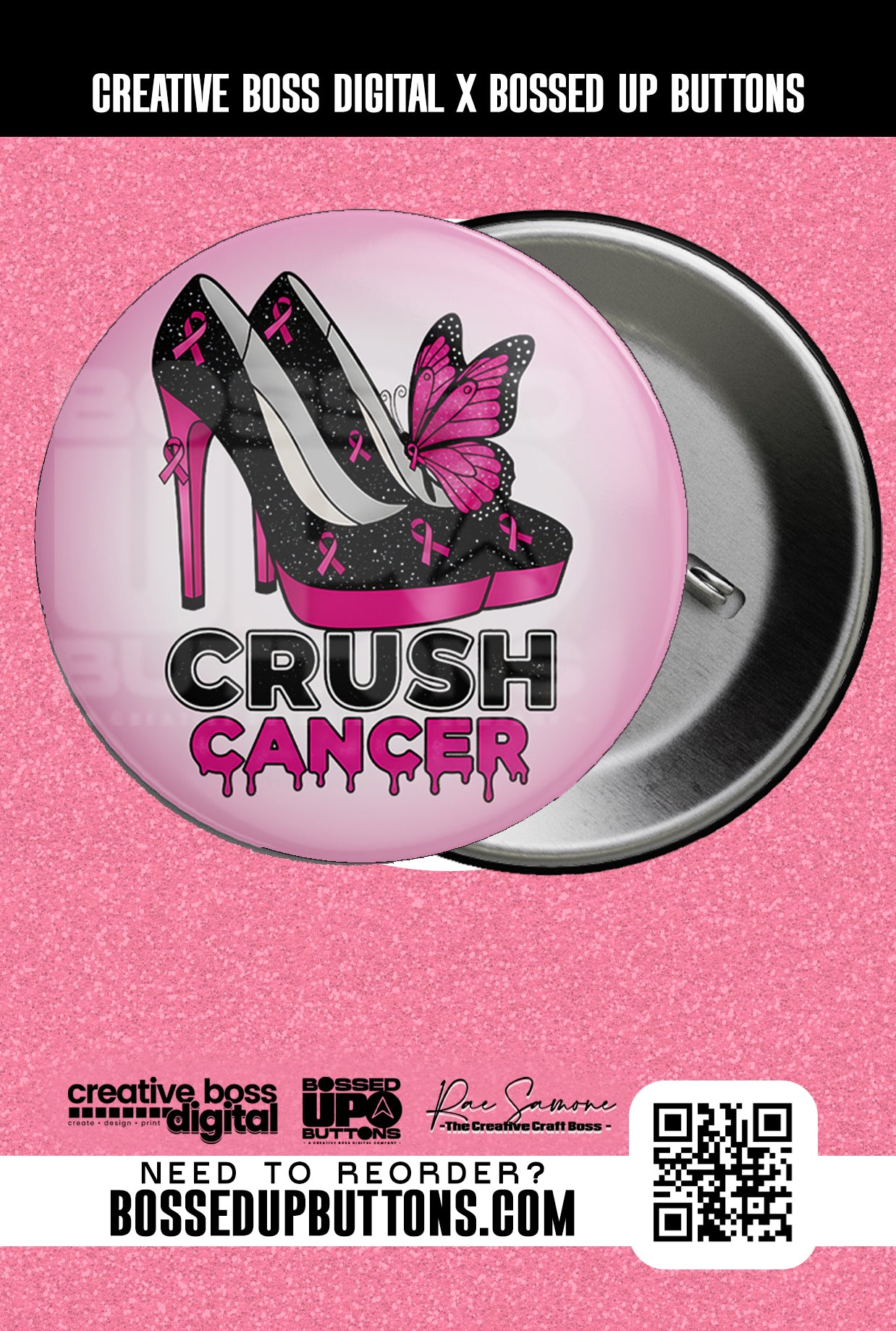 Breast Cancer Awareness Buttons | Pink Ribbon Pins
