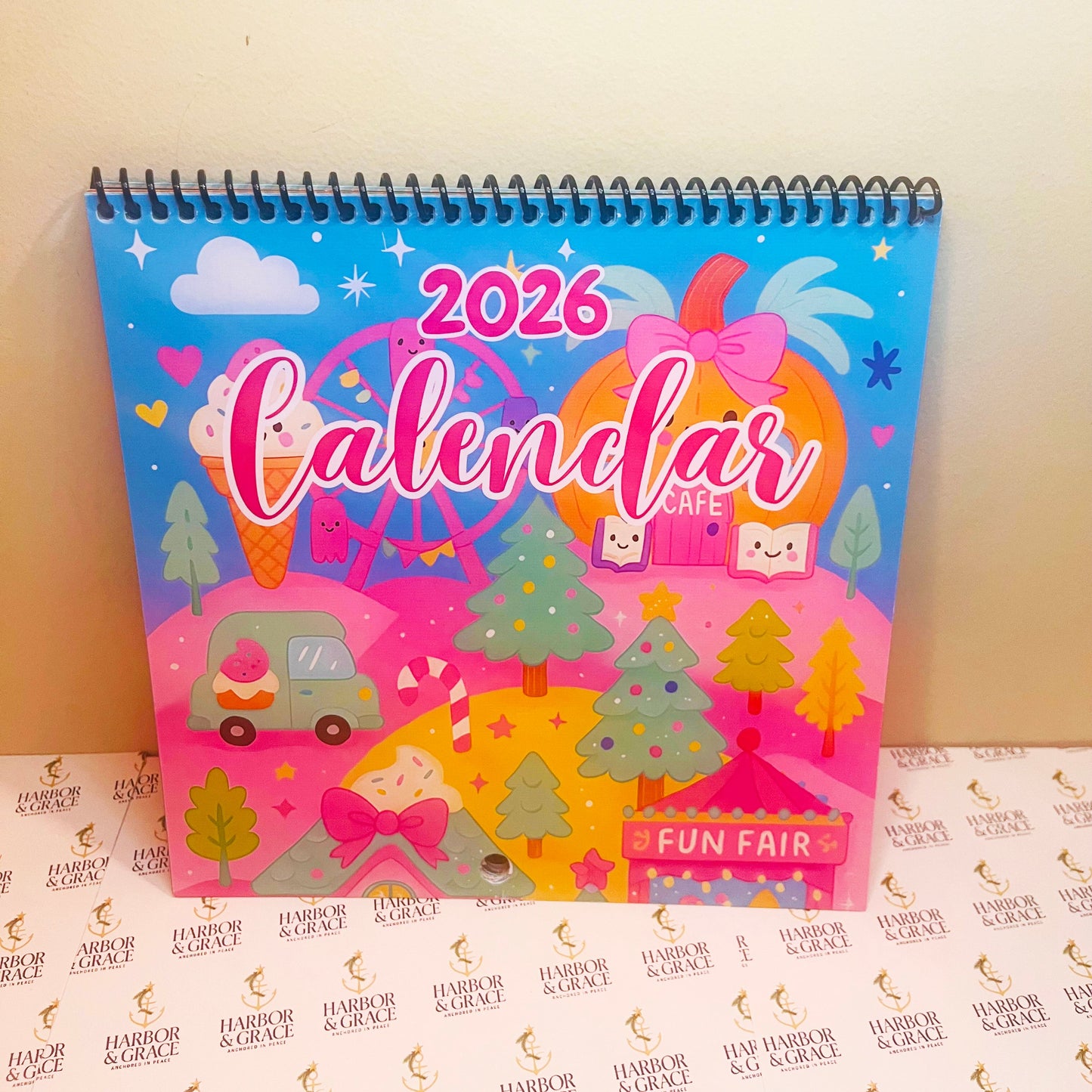 2026 Dreamberry Village™ Wall Calendar – Cute Kawaii Seasonal Art | Kawaii Calendar | Harbor & Grace Co.