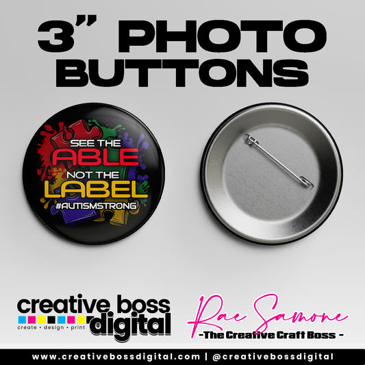See the Able Not the Label Button - Autism Awareness Pin