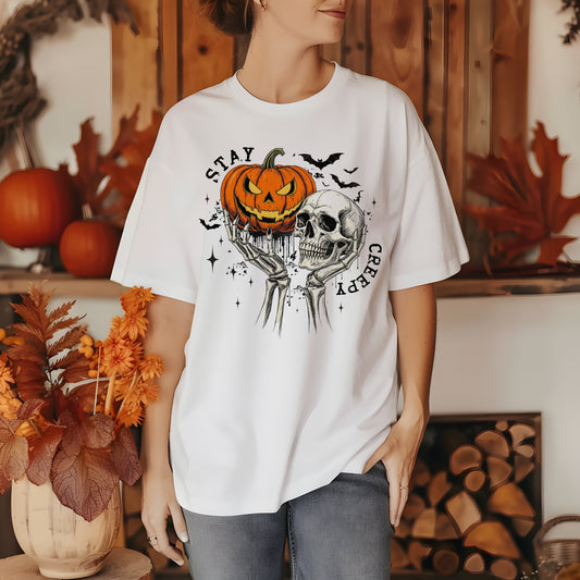 Stay Creepy Shirt | Retro Styled Halloween Shirt