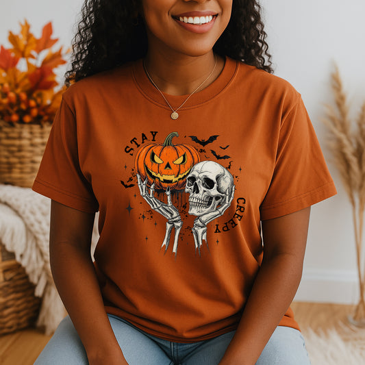 Stay Creepy Shirt | Retro Styled Halloween Shirt
