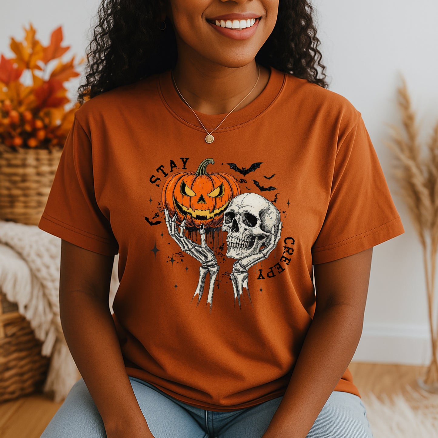 Stay Creepy Shirt | Retro Styled Halloween Shirt