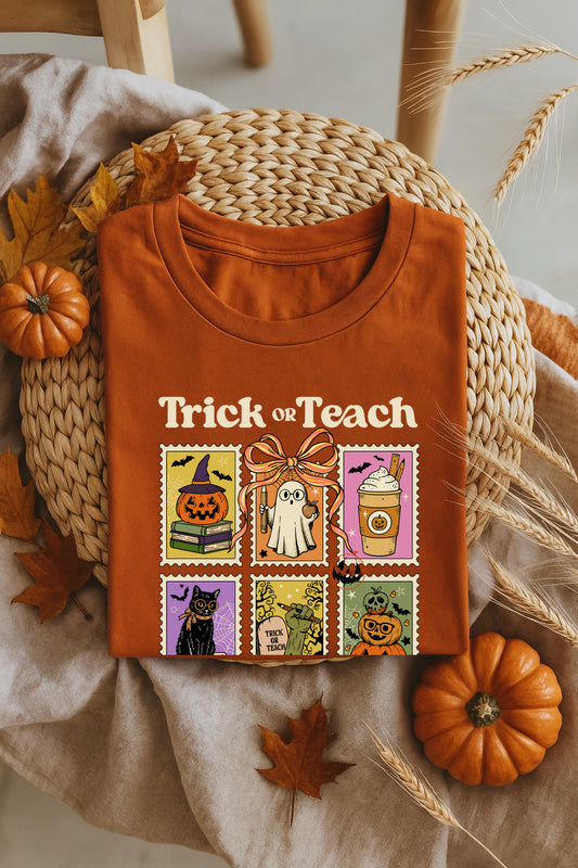 Trick or Teach Shirt |  Retro Halloween Teacher Shirt