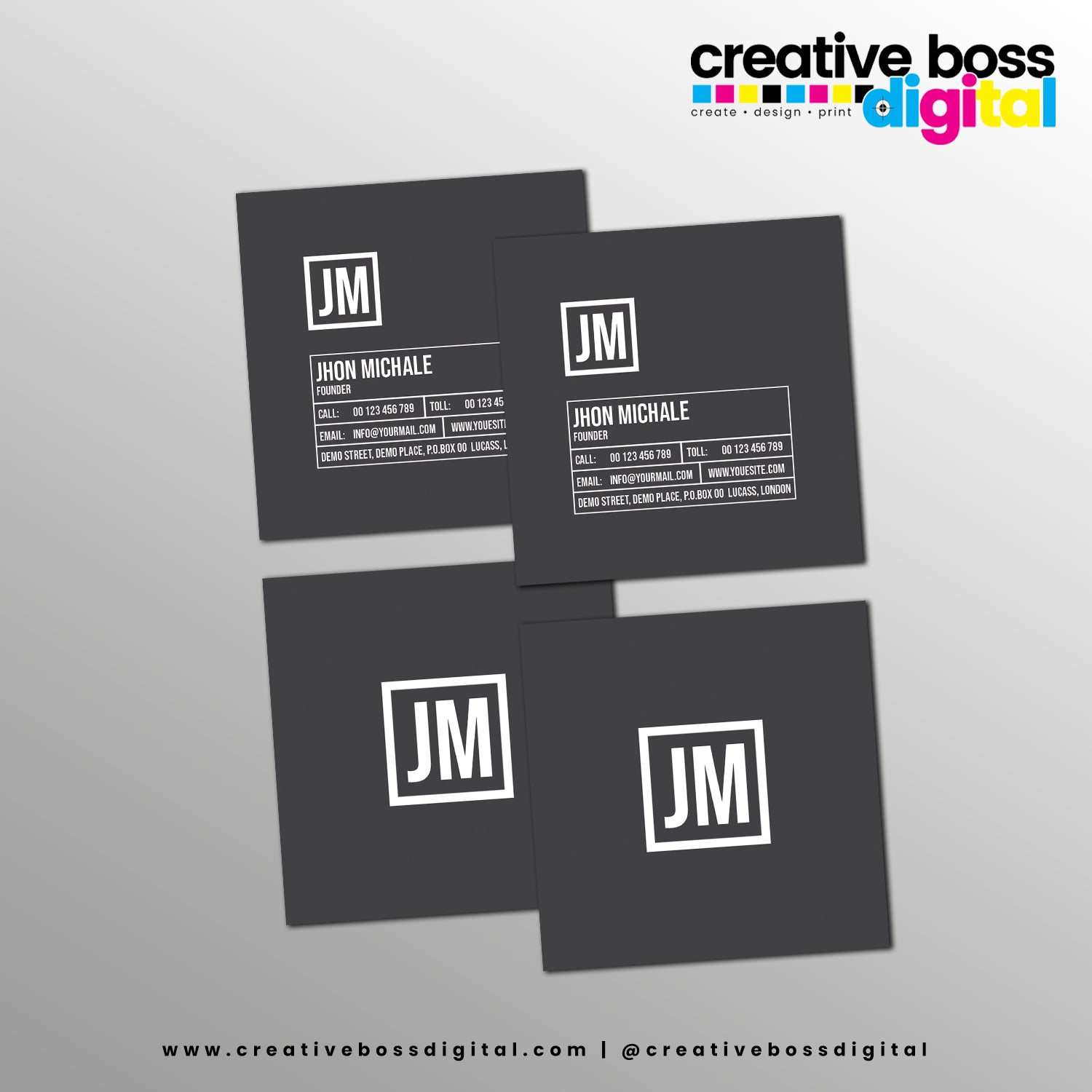 Standard Square Business Cards image 0