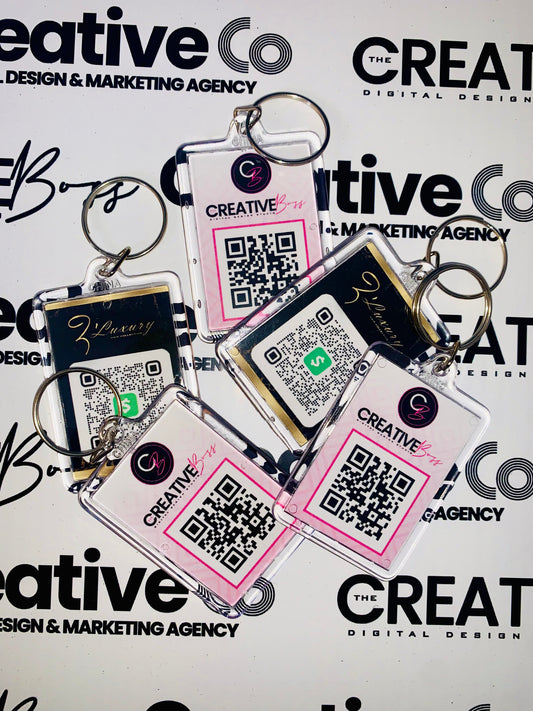 Custom QR Code Keychains image 0